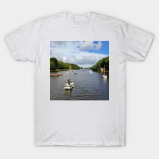 Rudyard Lake with sail boats T-Shirt